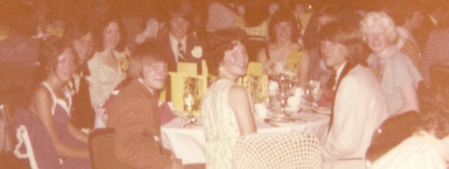 At our Graduation Dinner at the Hotel Vancouver in 1975.  